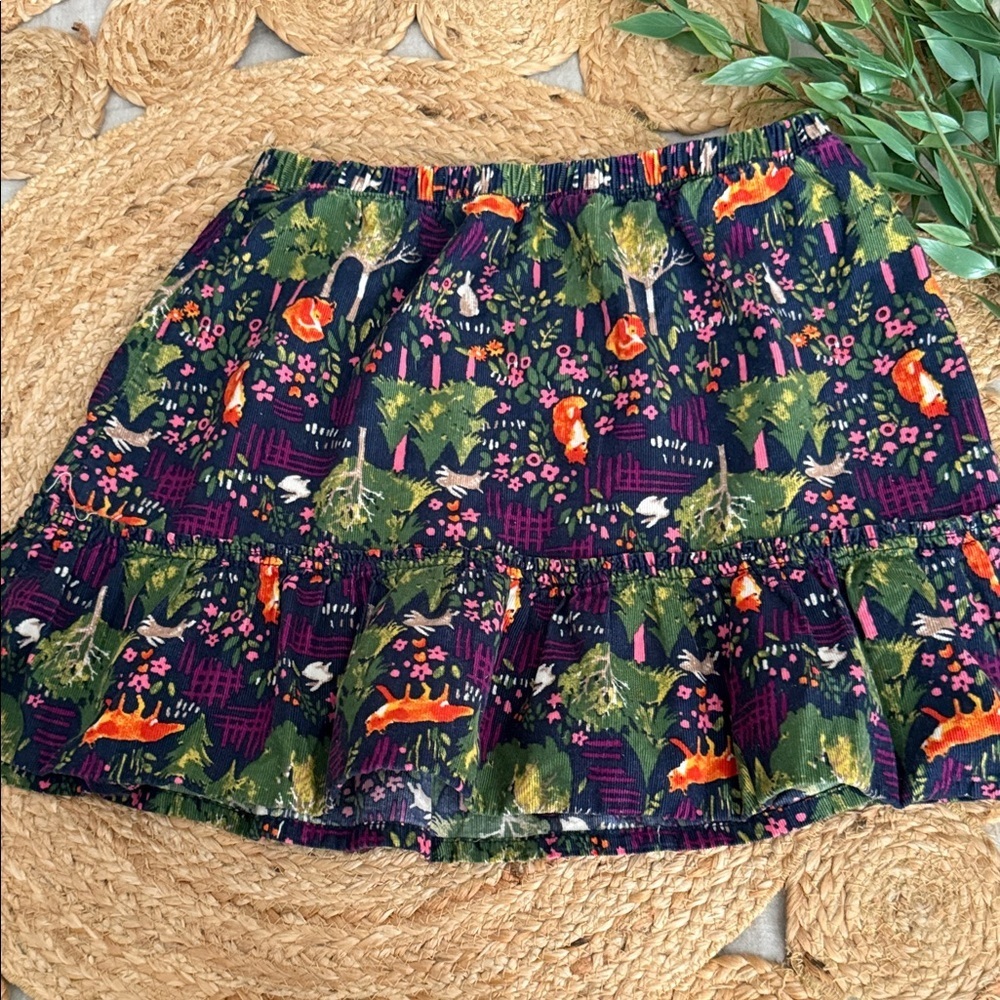 Lands’ End Woodland Corduroy Mini Skirt. S (7/8)